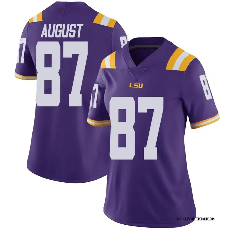 Limited Women's Joey August LSU Tigers Purple Vapor Untouchable Football College Jersey