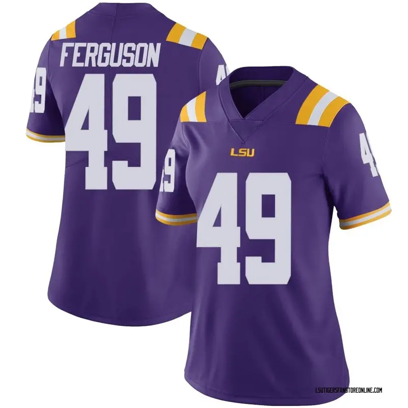 Limited Women's Jonathan Ferguson LSU Tigers Purple Vapor Untouchable Football College Jersey