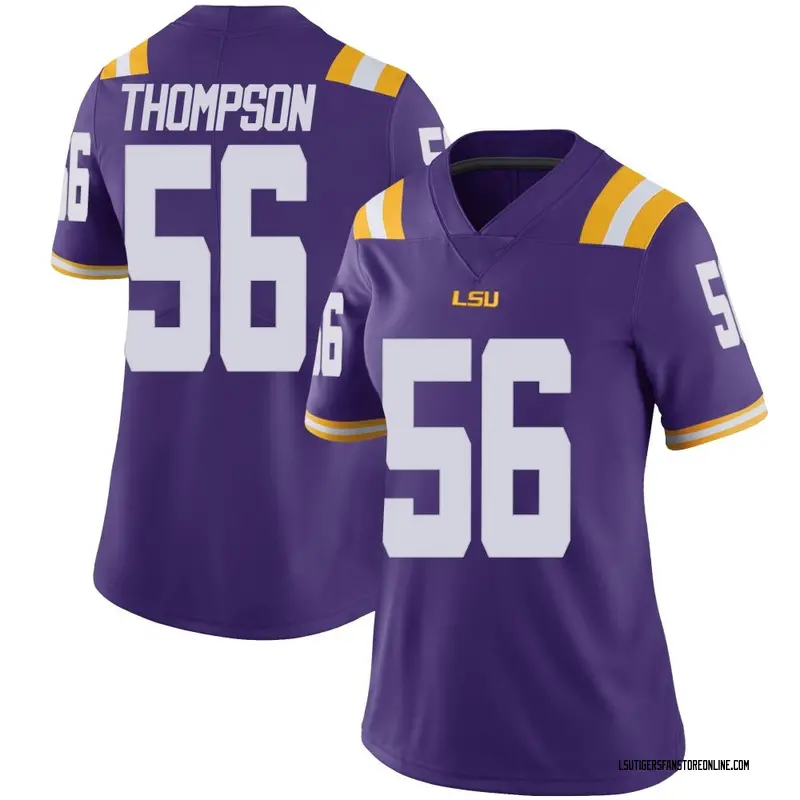 Limited Women's Josh Thompson LSU Tigers Purple Vapor Untouchable Football College Jersey