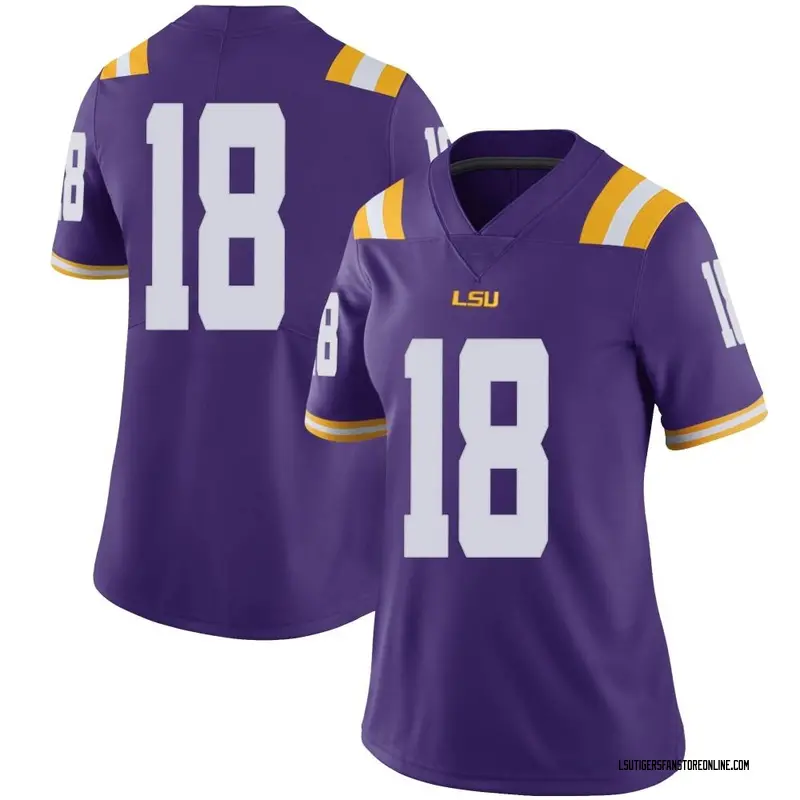 Limited Women's Josh Williams LSU Tigers Purple Football College Jersey