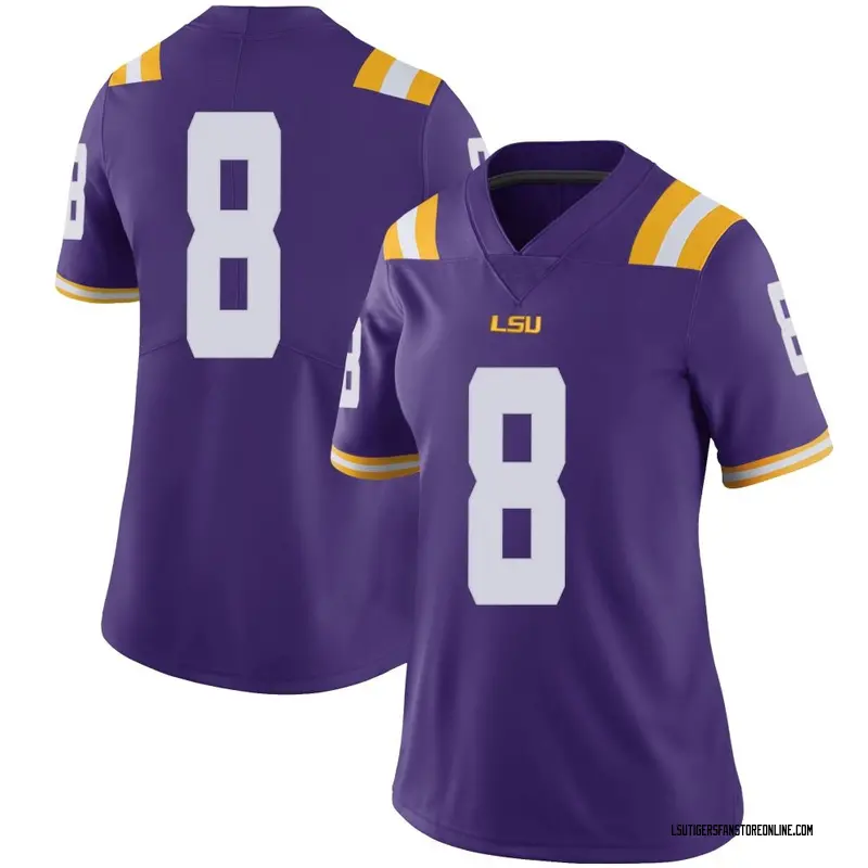 Limited Women's Ju'Juan Johnson LSU Tigers Purple Football College Jersey