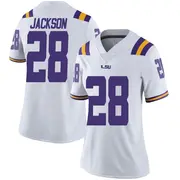 Limited Women's Kaleb Jackson LSU Tigers White Football College Jersey