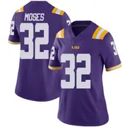 Limited Women's Keylan Moses LSU Tigers Purple Vapor Untouchable Football College Jersey