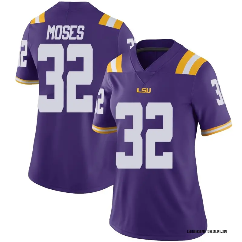 Limited Women's Keylan Moses LSU Tigers Purple Vapor Untouchable Football College Jersey