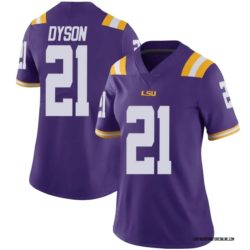Limited Women's Knox Dyson LSU Tigers Purple Vapor Untouchable Football College Jersey