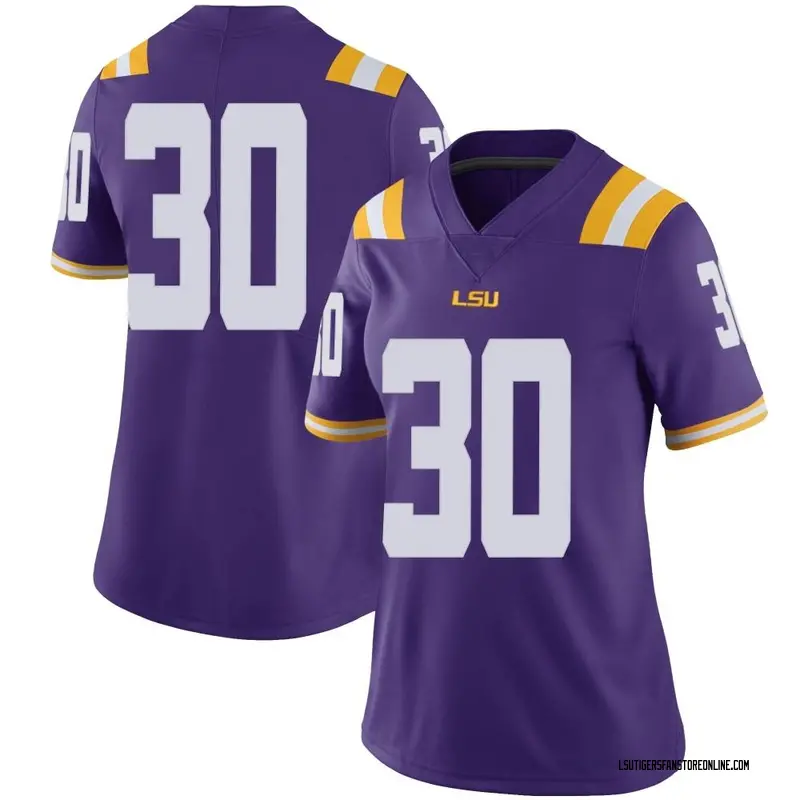 Limited Women's Malachi Lane LSU Tigers Purple Football College Jersey