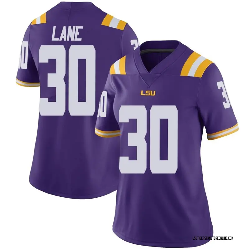 Limited Women's Malachi Lane LSU Tigers Purple Vapor Untouchable Football College Jersey