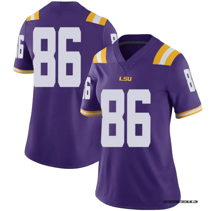 Limited Women's Mason Taylor LSU Tigers Purple Football College Jersey