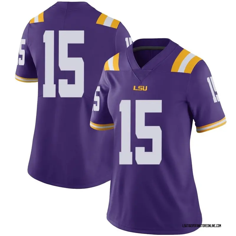 Limited Women's Myles Brennan LSU Tigers Purple Football College Jersey