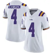 Limited Women's Nic Anderson LSU Tigers White Football College Jersey