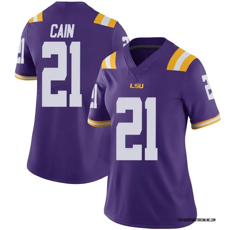 Limited Women's Noah Cain LSU Tigers Purple Vapor Untouchable Football College Jersey