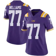 Limited Women's Ory Williams LSU Tigers Purple Vapor Untouchable Football College Jersey