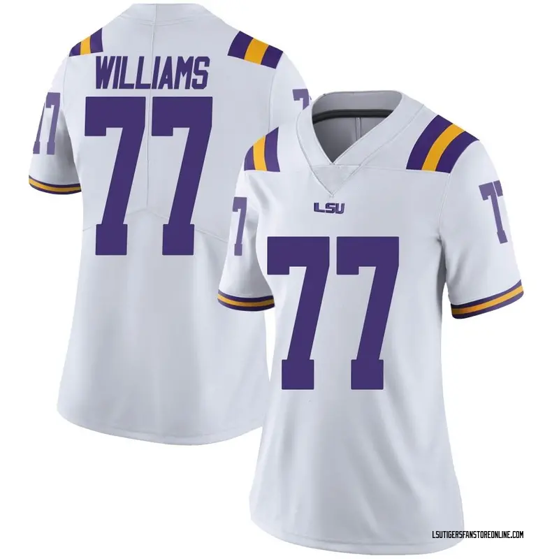 Limited Women's Ory Williams LSU Tigers White Football College Jersey