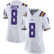 Limited Women's Patrick Queen LSU Tigers White Football College Jersey