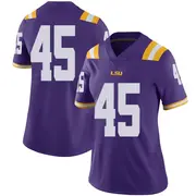 Limited Women's Sean Perret LSU Tigers Purple Football College Jersey