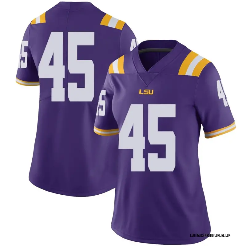 Limited Women's Sean Perret LSU Tigers Purple Football College Jersey