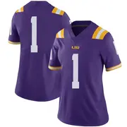 Limited Women's Sevyn Banks LSU Tigers Purple Football College Jersey