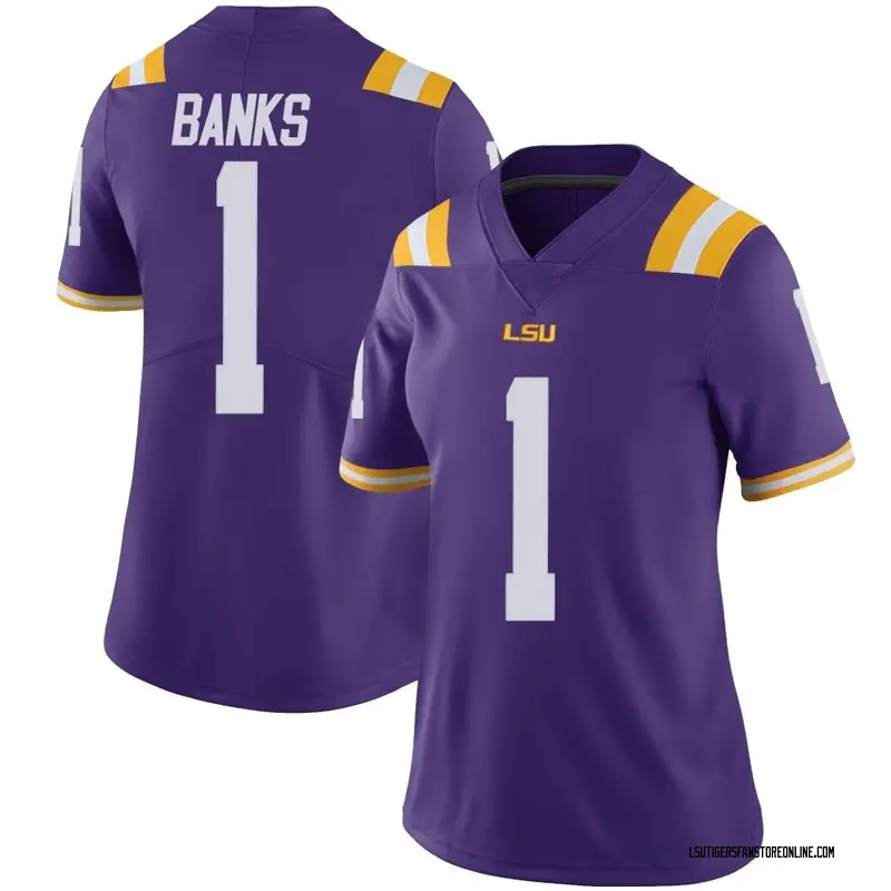 Limited Women's Sevyn Banks LSU Tigers Purple Vapor Untouchable Football College Jersey