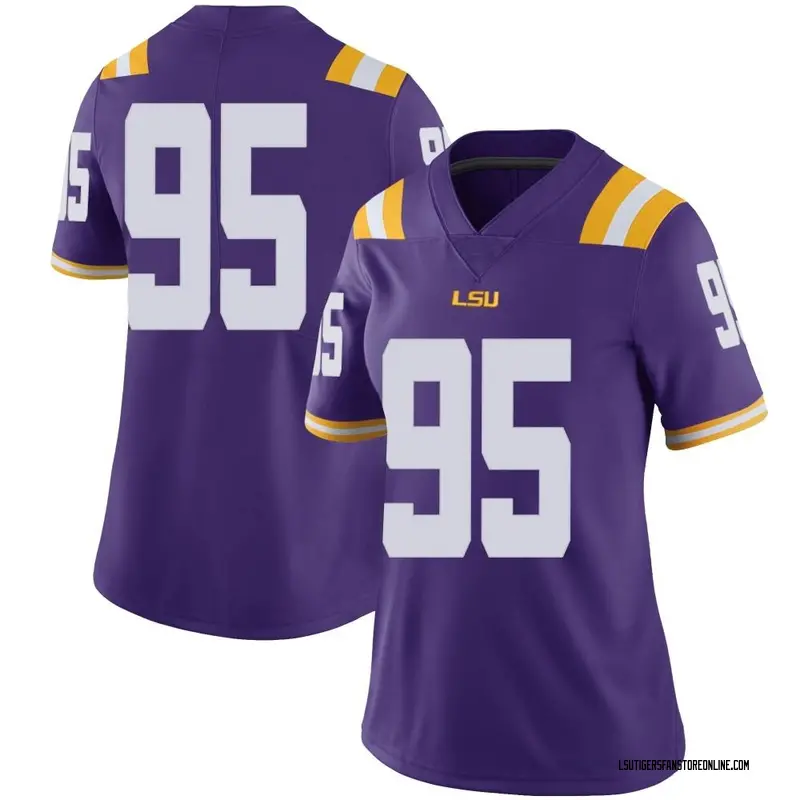 Limited Women's Shone Washington LSU Tigers Purple Football College Jersey