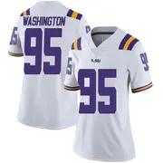 Limited Women's Shone Washington LSU Tigers White Football College Jersey