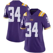 Limited Women's Skip Velotta LSU Tigers Purple Football College Jersey