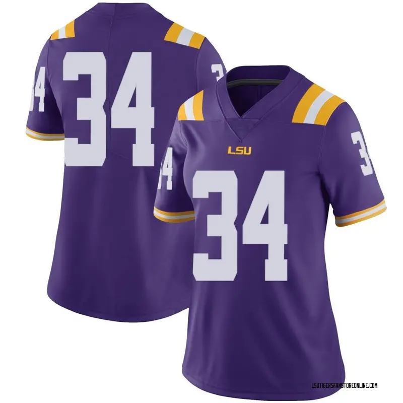 Limited Women's Skip Velotta LSU Tigers Purple Football College Jersey