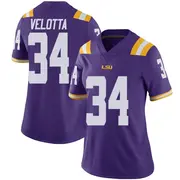 Limited Women's Skip Velotta LSU Tigers Purple Vapor Untouchable Football College Jersey
