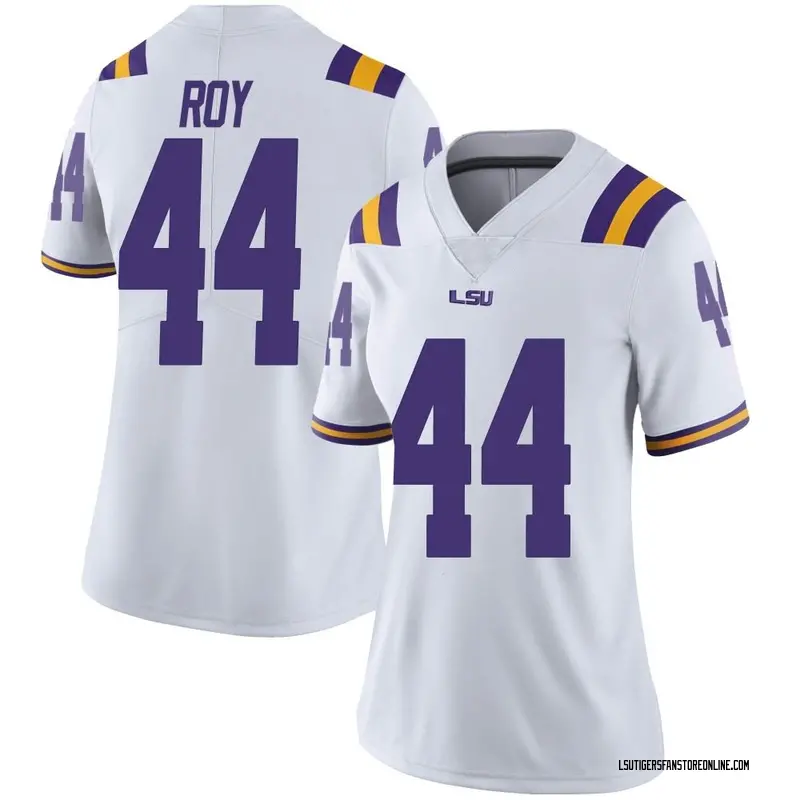 Limited Women's Slade Roy LSU Tigers White Football College Jersey