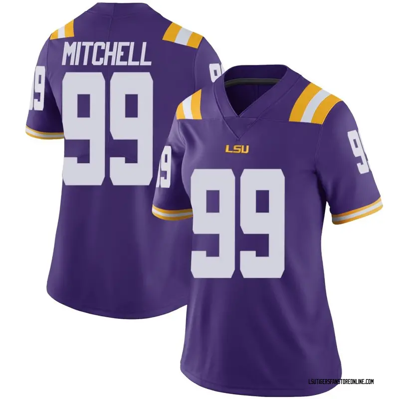 Limited Women's Sydir Mitchell LSU Tigers Purple Vapor Untouchable Football College Jersey