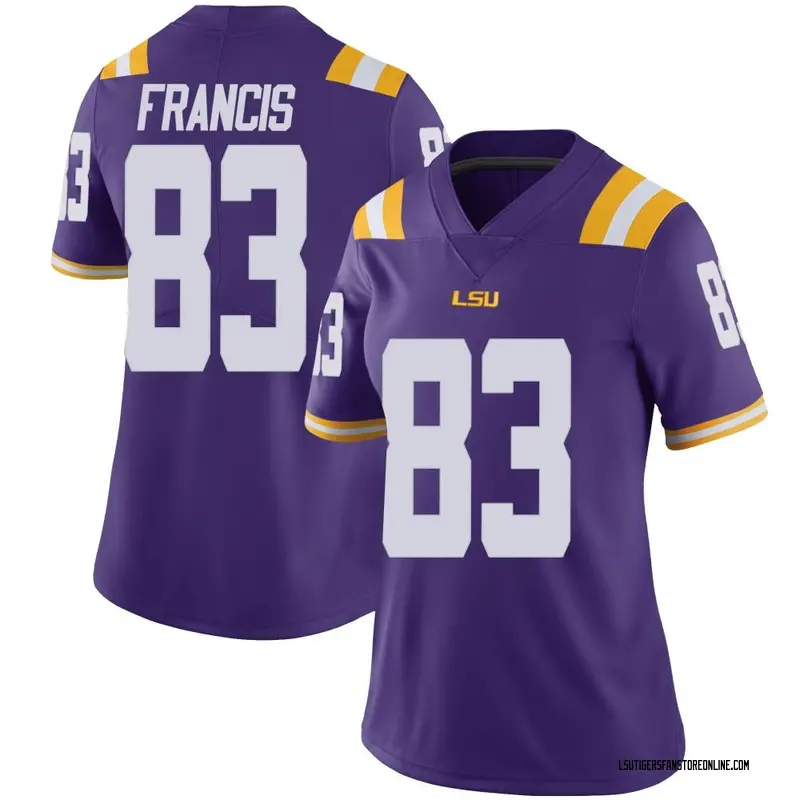 Limited Women's TaRon Francis LSU Tigers Purple Vapor Untouchable Football College Jersey