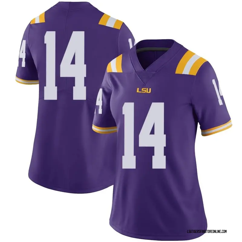 Limited Women's Trey'Dez Green LSU Tigers Purple Football College Jersey