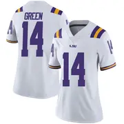 Limited Women's Trey'Dez Green LSU Tigers White Football College Jersey