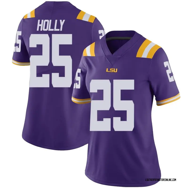 Limited Women's Trey Holly LSU Tigers Purple Vapor Untouchable Football College Jersey