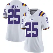 Limited Women's Trey Holly LSU Tigers White Football College Jersey