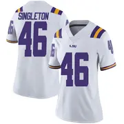 Limited Women's Tylen Singleton LSU Tigers White Football College Jersey