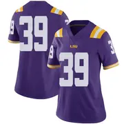 Limited Women's Tyson Short LSU Tigers Purple Football College Jersey