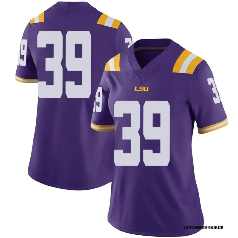 Limited Women's Tyson Short LSU Tigers Purple Football College Jersey