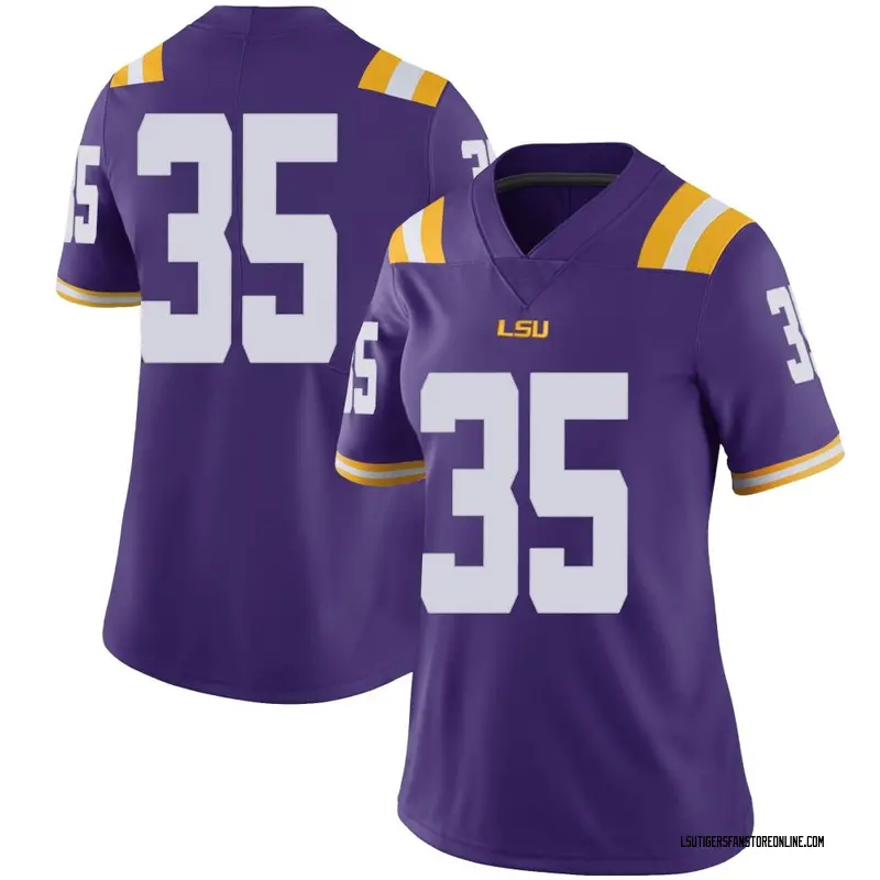 Limited Women's Zach Weeks LSU Tigers Purple Football College Jersey