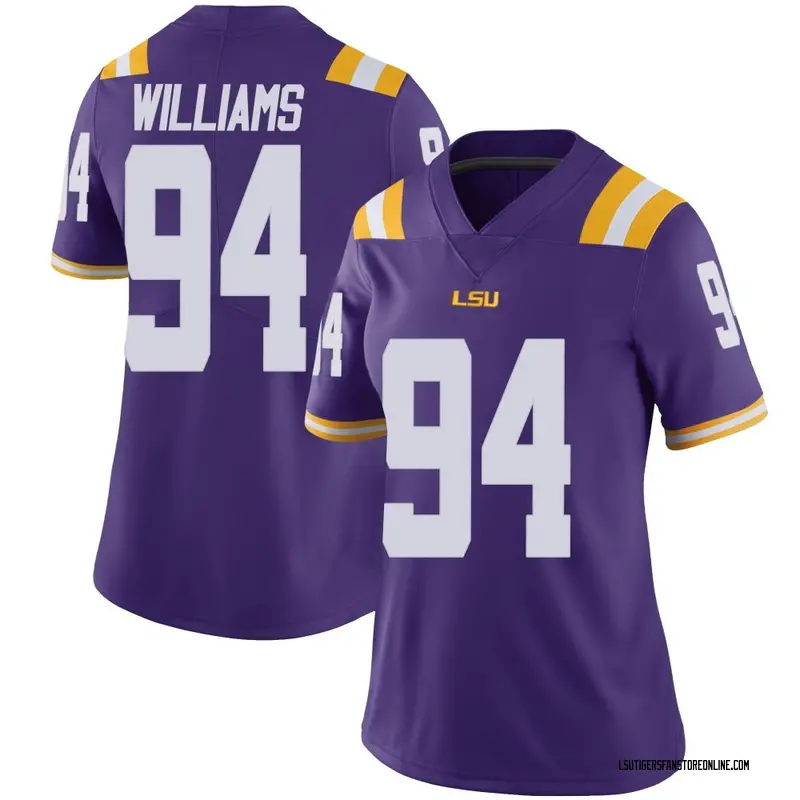 Limited Women's Zion Williams LSU Tigers Purple Vapor Untouchable Football College Jersey
