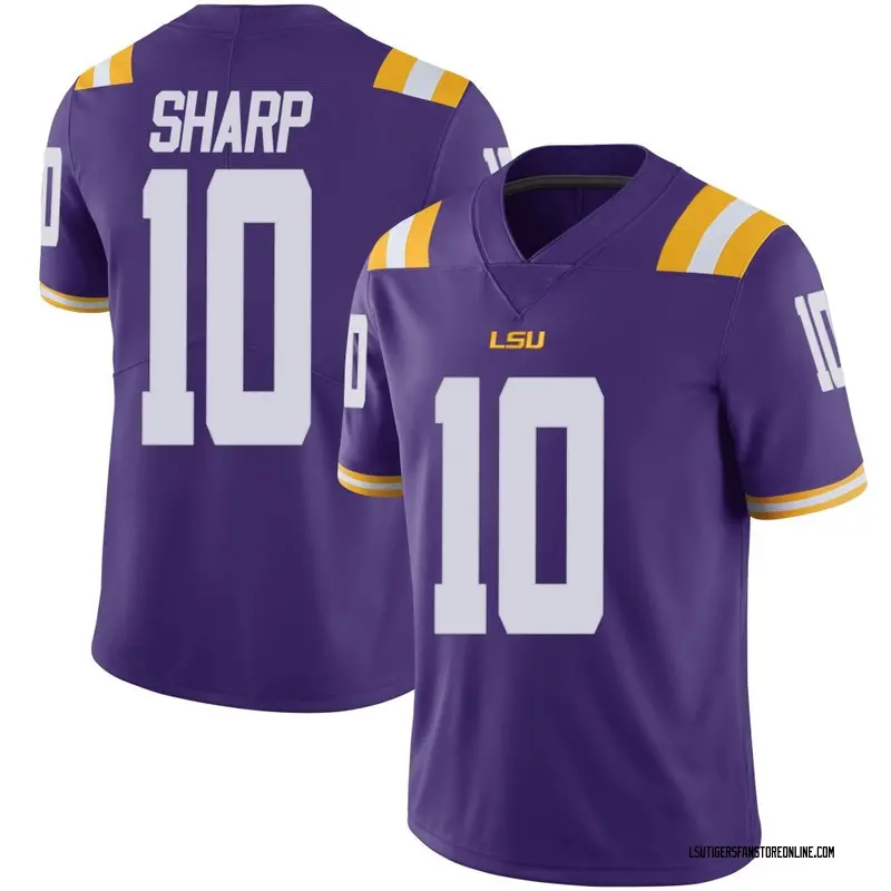 Limited Youth Bauer Sharp LSU Tigers Purple Vapor Untouchable Football College Jersey