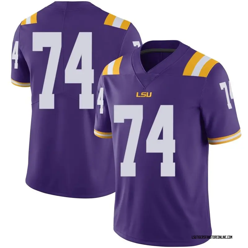 Limited Youth Braden Augustus LSU Tigers Purple Football College Jersey
