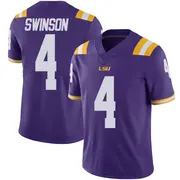 Limited Youth Bradyn Swinson LSU Tigers Purple Vapor Untouchable Football College Jersey