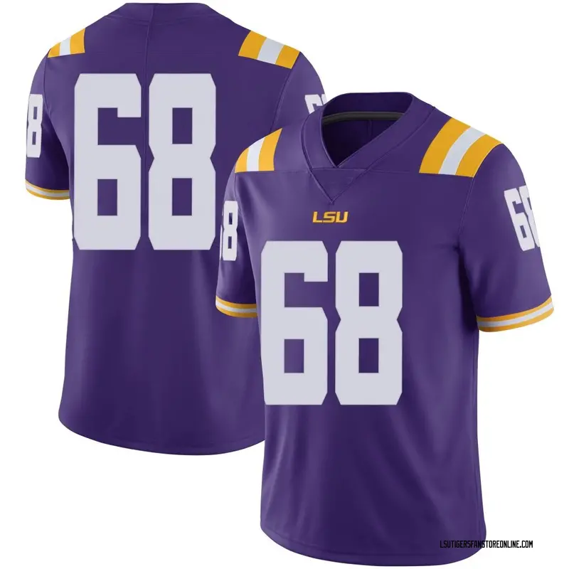 Limited Youth Brett Bordelon LSU Tigers Purple Football College Jersey