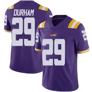 Limited Youth Caden Durham LSU Tigers Purple Vapor Untouchable Football College Jersey