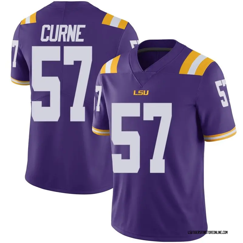Limited Youth Carius Curne LSU Tigers Purple Vapor Untouchable Football College Jersey