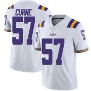Limited Youth Carius Curne LSU Tigers White Football College Jersey