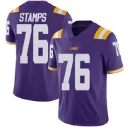 Limited Youth Christian Stamps LSU Tigers Purple Vapor Untouchable Football College Jersey