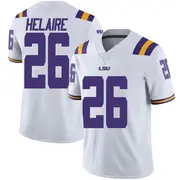 Limited Youth Cowinn Helaire LSU Tigers White Football College Jersey