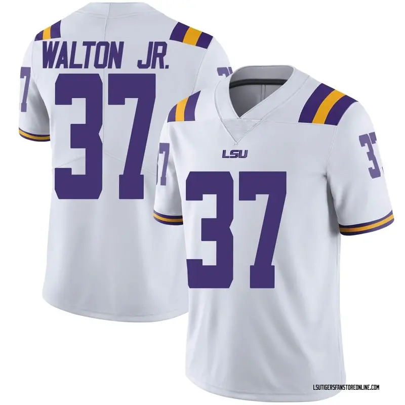 Limited Youth Craig Walton Jr. LSU Tigers White Football College Jersey