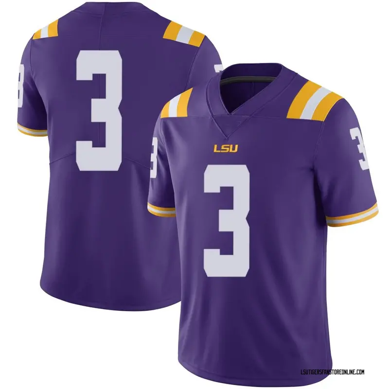 Limited Youth DJ Pickett LSU Tigers Purple Football College Jersey